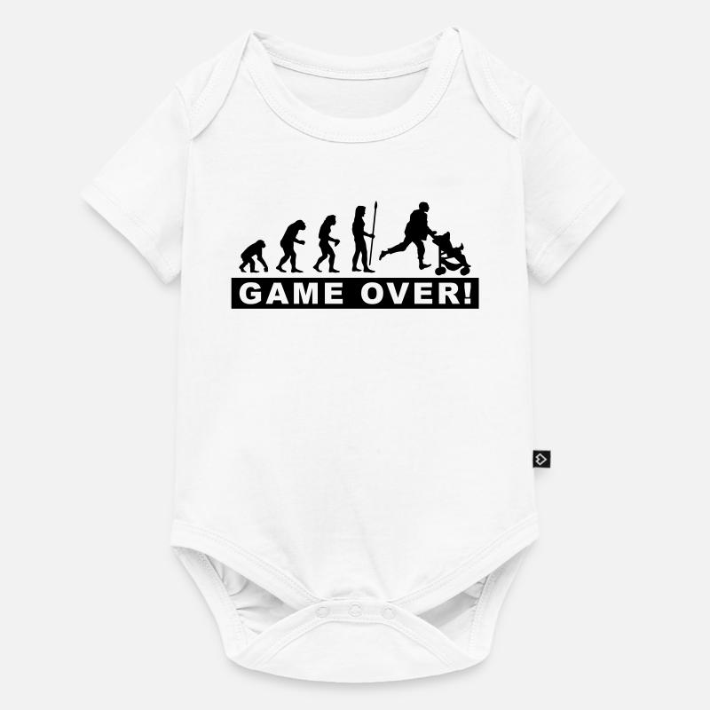 evolution_daddy - Baby Premium short-sleeve bodysuit - white