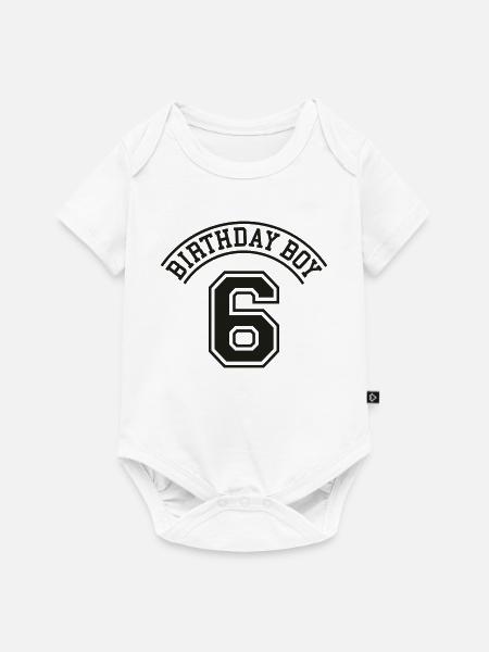 birthday_boy_6_years - Baby Premium Kurzarmbody - Weiß