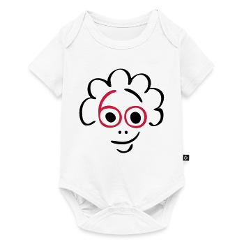 60 Jahre - coole Frau! - Baby Premium Kurzarmbody - Weiß - Vorne
