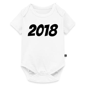 2018 - Baby Premium Kurzarmbody - Weiß - Vorne