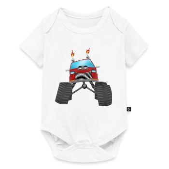 Monster Truck - Body à manches courtes Premium Bébé - blanc - Devant