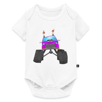 Monster Truck - Body à manches courtes Premium Bébé - blanc - Devant