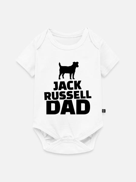 Jack Russel Dad - Baby Premium Kurzarmbody - Weiß