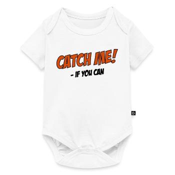 2541614 14881225 catch me - Baby Premium Kurzarmbody - Weiß - Vorne