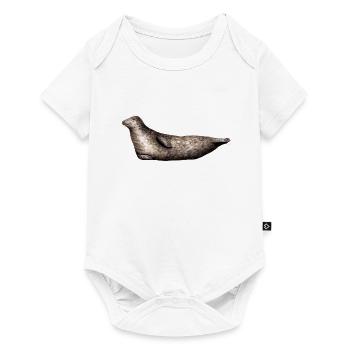 Gray seal - Gray seal - Phoque gray - Baby Premium short-sleeve bodysuit - white - Front