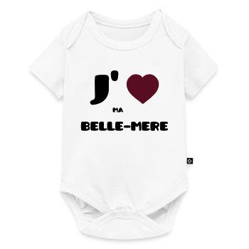J'aime ma belle-mère (V) - Body à manches courtes Premium Bébé - blanc - Devant