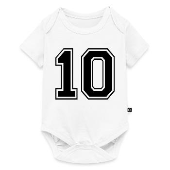 Numéro 10 - Body à manches courtes Premium Bébé - blanc - Devant