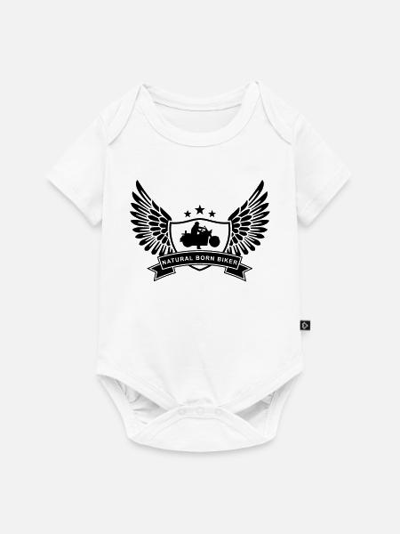 natural_born_biker_1 - Baby Premium Kurzarmbody - Weiß
