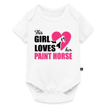 6254398 129692105 Paint Horse - Baby Premium short-sleeve bodysuit - white - Front
