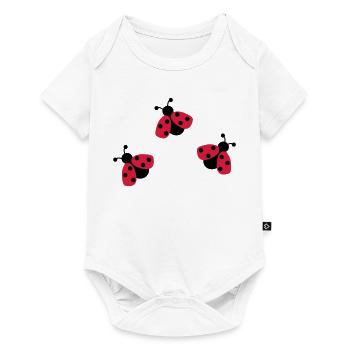 6254398 118120415 Marienkaefer - Baby Premium Kurzarmbody - Weiß - Vorne