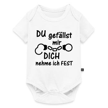 Festnahme Liebe Polizei Handschellen Geschenk - Baby Premium Kurzarmbody - Weiß - Vorne