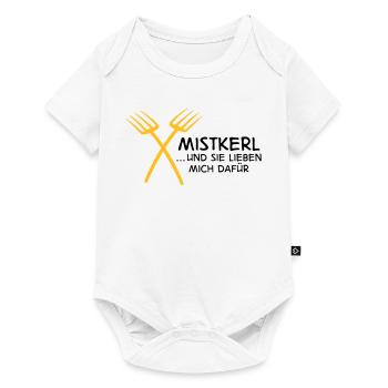 2541614 15142795 mistkerl - Baby Premium short-sleeve bodysuit - white - Front