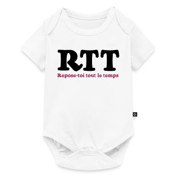 RTT - Rest all the time - Baby Premium short-sleeve bodysuit - white - Front