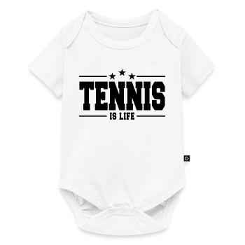Tennis ist Leben 1 - Baby Premium Kurzarmbody - Weiß - Vorne