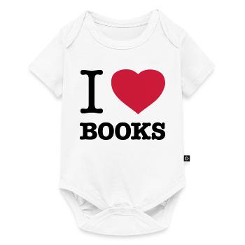 J’AIME LES LIVRES Livres Rat de bibliothèque Rat de bibliothèque Rat de bibliothèque Rat de bibliothèque - Body à manches courtes Premium Bébé - blanc - Devant