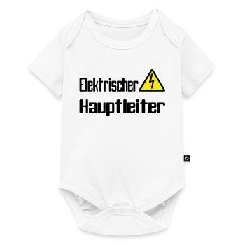 hauptleiter - Baby Premium Kurzarmbody - Weiß - Vorne