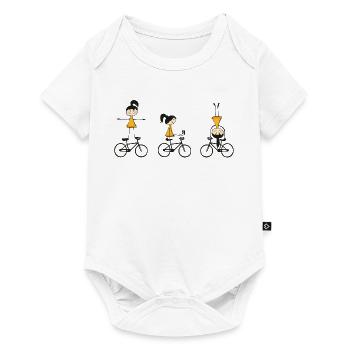 Cyclisme artistique, cyclisme artistique, cyclisme en salle, filles - Body à manches courtes Premium Bébé - blanc - Devant