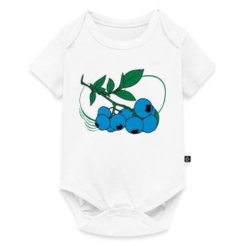 Blaubeeren - Baby Premium Kurzarmbody - Weiß - Vorne