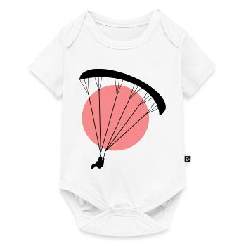 Paraglider Sunset Vector - Body à manches courtes Premium Bébé - blanc - Devant