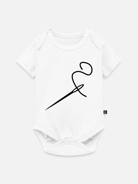 Nadel nähen Schneider - Baby Premium Kurzarmbody - Weiß