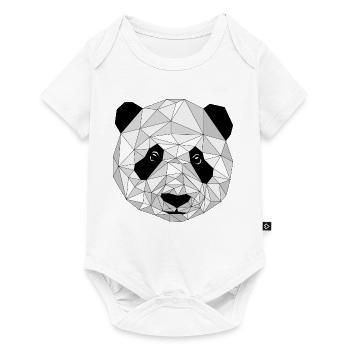 Panda graphique - Body à manches courtes Premium Bébé - blanc - Devant
