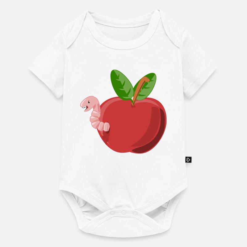 Vers - Body à manches courtes Premium Bébé - blanc