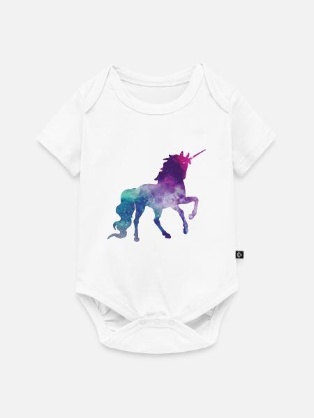 Einhorn - Baby Premium Kurzarmbody - Weiß