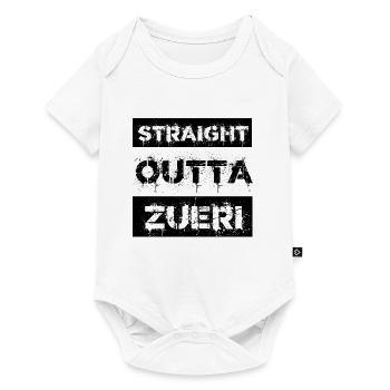 Straight Outta Züri Switzerland Gift City - Baby Premium short-sleeve bodysuit - white - Front