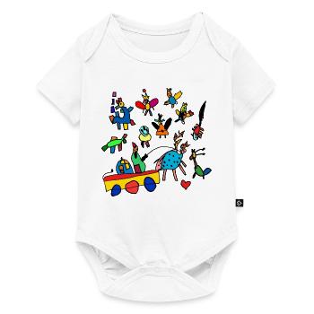 kidsworld - Body à manches courtes Premium Bébé - blanc - Devant