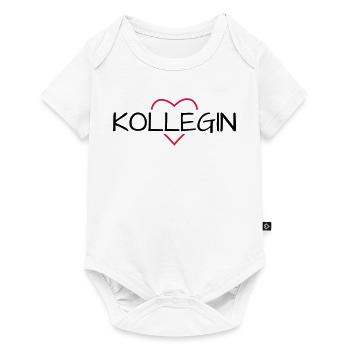 Colleague heart favorite colleague gift - Baby Premium short-sleeve bodysuit - white - Front