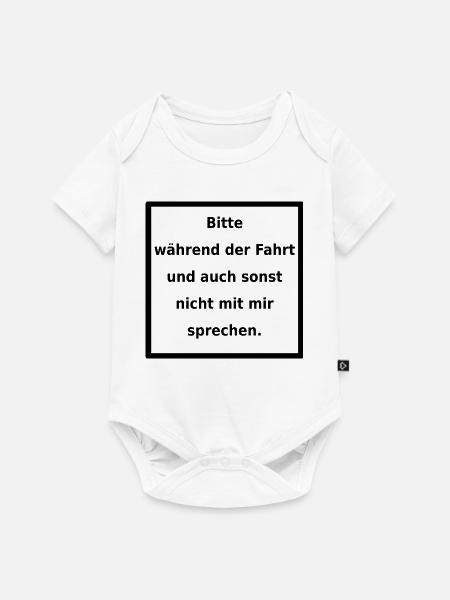 Genereller Warnhinweis. (black) - Baby Premium Kurzarmbody - Weiß