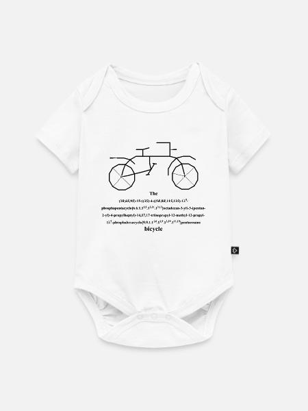 Fahrrad - bicycle - Baby Premium Kurzarmbody - Weiß