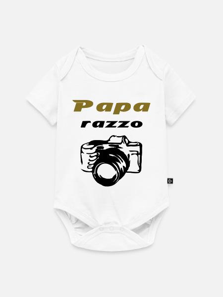 Paparazzo - Baby Premium Kurzarmbody - Weiß