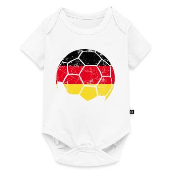 Allemagne Ballon de football Football - Body à manches courtes Premium Bébé - blanc - Devant