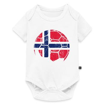 Norvège Ballon de football Football - Body à manches courtes Premium Bébé - blanc - Devant