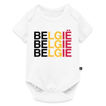 BELGIE Belgian Flag - Belgium - Belgium 2024 - Baby Premium short-sleeve bodysuit - white - Front