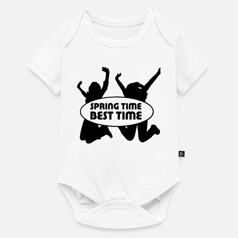 Printemps Printemps Fun Amis Cadeau - Body à manches courtes Premium Bébé - blanc