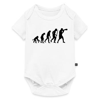 Evolution of boxing - Baby Premium short-sleeve bodysuit - white - Front