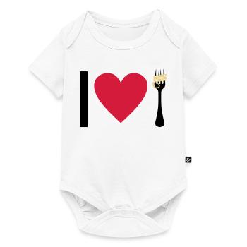 I love Pasta - Body à manches courtes Premium Bébé - blanc - Devant