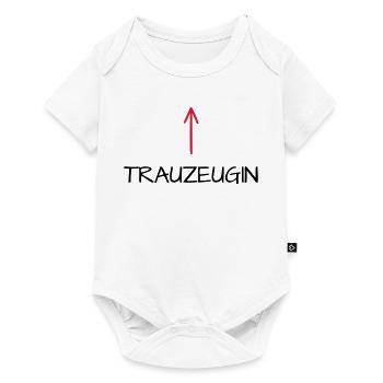 Trauzeugin Junggesellenabschied Pfeil - Baby Premium Kurzarmbody - Weiß - Vorne