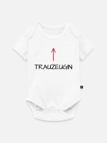 Trauzeugin Junggesellenabschied Pfeil - Baby Premium Kurzarmbody - Weiß