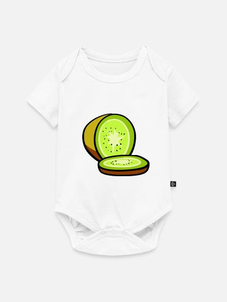 Kiwi - Baby Premium Kurzarmbody - Weiß