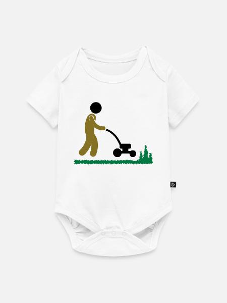 garten - Baby Premium Kurzarmbody - Weiß