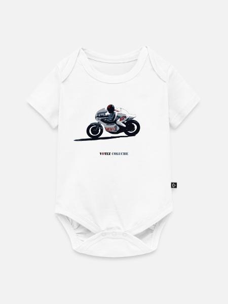 Geschwindigkeitsrekord - Baby Premium Kurzarmbody - Weiß