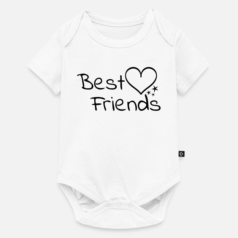 Beste Freunde - Baby Premium Kurzarmbody - Weiß