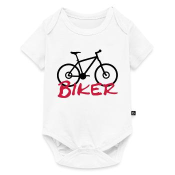 biker - Baby Premium short-sleeve bodysuit - white - Front