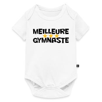 Beste Turnerin - Baby Premium Kurzarmbody - Weiß - Vorne