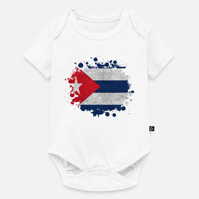 Cuba Taches / Cadeau de La Havane Pavillon Caraïbes - Body à manches courtes Premium Bébé - blanc