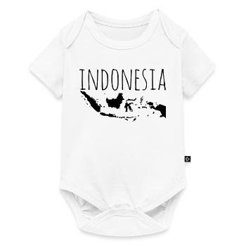 Indonesia - Baby Premium Kurzarmbody - Weiß - Vorne