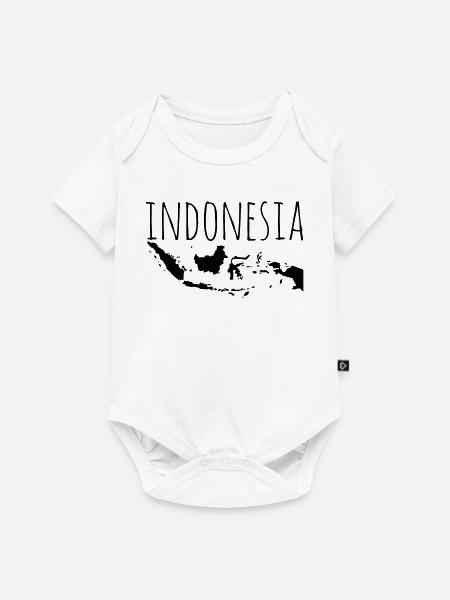 Indonesia - Baby Premium Kurzarmbody - Weiß